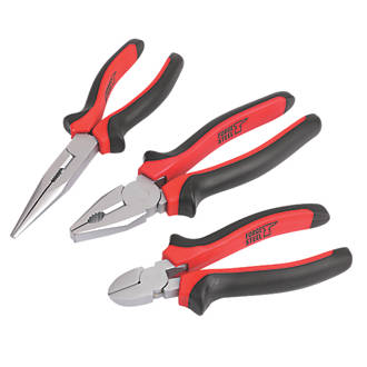 Image of Forge Steel Pliers Set 3 Pieces 