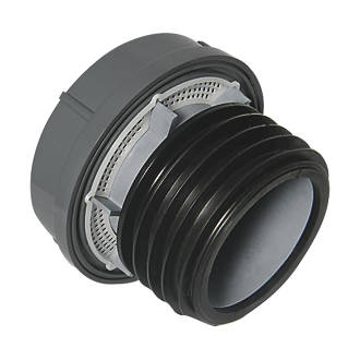 Image of FloPlast Push-Fit Air Admittance Valve Anthracite Grey 110/82mm 