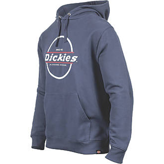 Image of Dickies Towson Sweatshirt Hoodie Navy Blue Small 36-37" Chest 