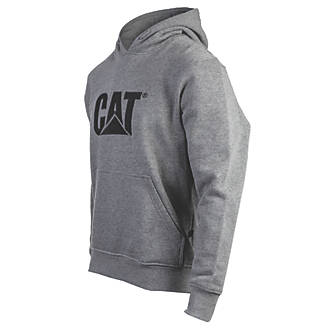 Image of CAT Trademark Hooded Sweatshirt Heather Grey Large 42-44" Chest 