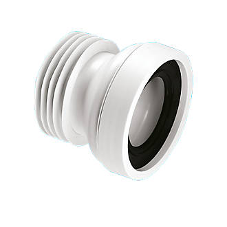 Image of McAlpine Rigid Straight WC Pan Connector White 120mm 