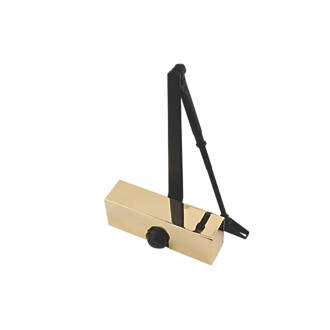 Image of Eclipse 73 Series Overhead Door Closer Electro Brass-Plated 