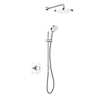Image of Mira Evoco Rear-Fed Concealed Chrome Thermostatic Built-In Mixer Shower 