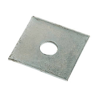 Image of Sabrefix M12 Square Plate Washers Galvanised DX275 50mm x 50mm 50 Pack 