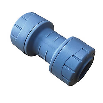 Image of PolyPlumb Plastic Push-Fit Equal Straight Coupler 10mm 