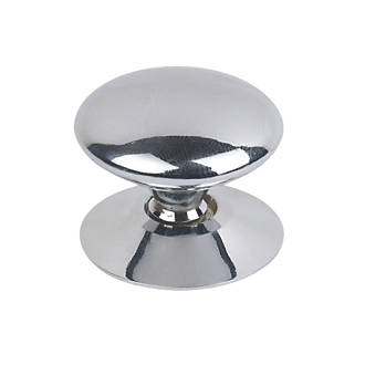 Image of Victorian Cabinet Door Knobs Polished Chrome 30mm 5 Pack 