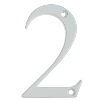 Image of Fab & Fix Door Numeral 2 White 80mm 