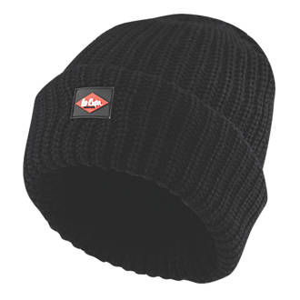 Image of Lee Cooper Heavy Knit Beanie Hat Black 