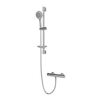 Image of Gainsborough Cool Touch HP Rear-Fed Exposed Chrome Thermostatic Mixer Shower 