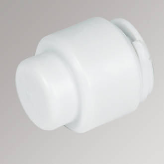 Image of FloFit Plastic Push-Fit Stop Ends 15mm 5 Pack 