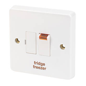 Image of Crabtree Capital 13A Switched Fridge Freezer Fused Spur with Neon White 