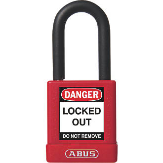 Image of Abus Aluminium Lock-Off Padlock Red 19 x 38mm 