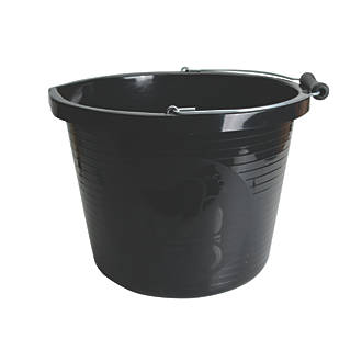 Image of Red Gorilla Polyethylene Bucket Black 15Ltr 