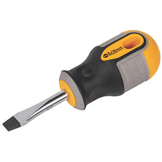 Image of Roughneck Stubby Screwdriver Slotted 6.0mm x 38mm 