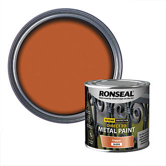 Image of Ronseal Gloss Direct to Metal Paint Metallic Copper 250ml 
