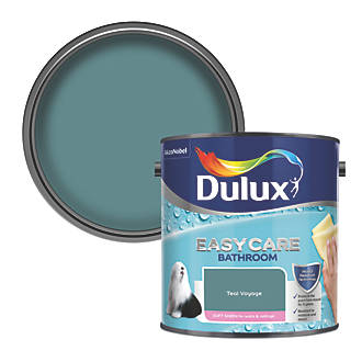 Image of Dulux Soft Sheen Bathroom Paint Teal Voyage 2.5Ltr 