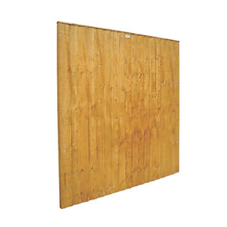 Image of Forest Feather Edge Fence Panels 6 x 6' Pack of 5 
