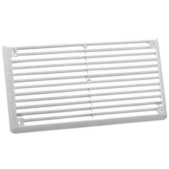 Image of Map Vent Fixed Louvre Vent with Flyscreen White 152mm x 76mm 