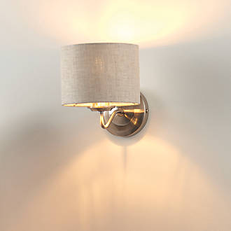 Image of Quay Design Miles Wall Light Brushed Nickel 