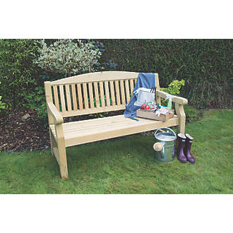 Image of Forest Harvington Garden Bench Mixed Softwood 5' x 3' 