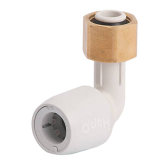 Image of Hep2O Plastic Push-Fit Angled Tap Connector 15mm x 1/2" 