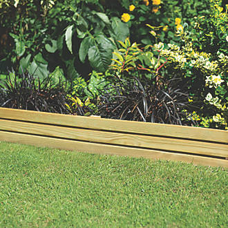 Image of Forest Slatted Border Edging Smooth-Planed 1.2m 4 Pack 
