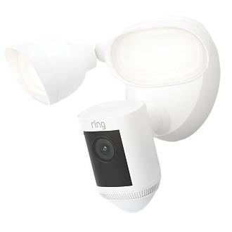 Image of Ring Cam Pro 8SF1E1-WEU0 White Wired 1080p Outdoor Smart Camera with Floodlight with PIR Sensor 