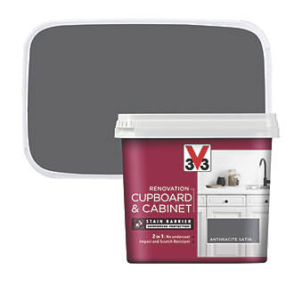 Image of V33 Cabinet Paint Satin Anthracite Grey 750ml 