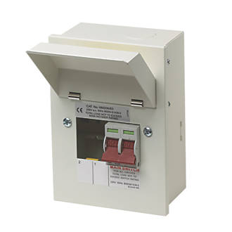 Image of Wylex 4-Module 2-Way Part-Populated Main Switch Consumer Unit 