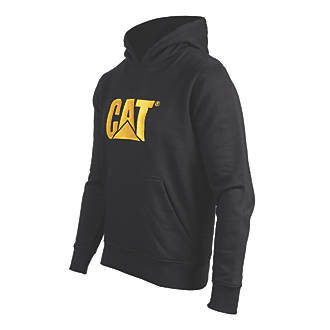 Image of CAT Trademark Hooded Sweatshirt Black XXXX Large 58-60" Chest 