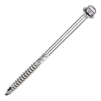 Image of Timco Hex Socket Thread-Cutting Timber Screws 6.7mm x 125mm 25 Pack 