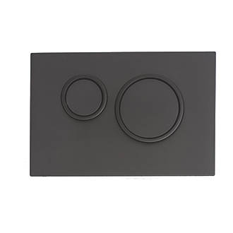 Image of Fluidmaster Circle Dual-Flush T-Series Activation Plate Black 