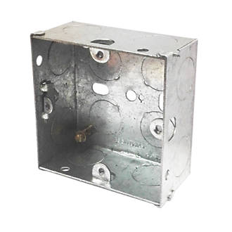 Image of LAP 1-Gang Galvanised Steel Mounting Boxes 35mm 10 Pack 