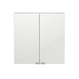 Image of Imandra Bathroom Cabinet White Gloss 600mm x 150mm x 600mm 