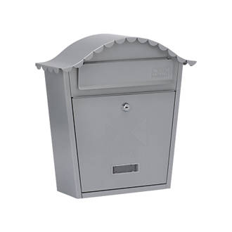 Image of Burg-Wachter Classic Post Box Silver Powder-Coated 