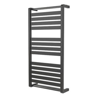 Image of GoodHome Loreto Vertical Water Towel Warmer 1000 x 500mm Anthracite 