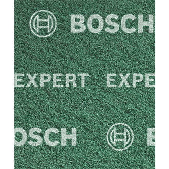 Image of Bosch Expert N880 180-Grit Multi-Material General Purpose Fleece Pads 140mm x 115mm Green 2 Pack 