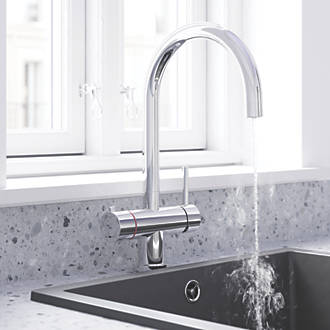 Image of Swirl 3-in-1 Instant Hot Water Tap Chrome 