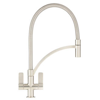 Image of Franke Wave 115.0277.035 Pull-Out Mono Mixer Kitchen Tap Brushed Steel 