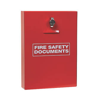 Image of Firechief Seal Latch Fire Document Cabinet 252mm x 60mm x 350mm Red 