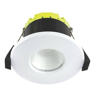 Image of Luceco FType Fixed Fire Rated LED Downlight Matt White 4W 400lm 