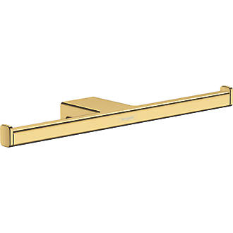 Image of Hansgrohe AddStoris Double Toilet Roll Holder Polished Gold Optic 