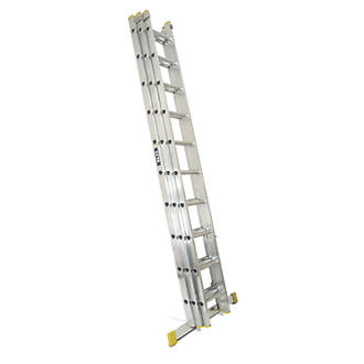 Image of Lyte 3-Section Aluminium Extension Ladder 6.88m 