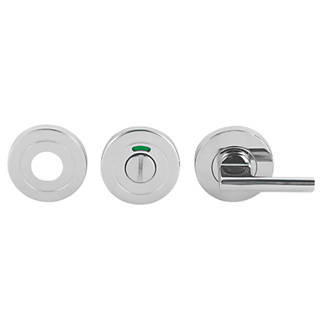 Image of Eurospec Fire Rated Lever WC Thumbturn Set Polished Stainless Steel 52mm 