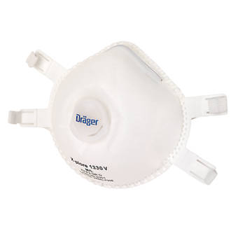 Image of Draeger X-Plore 1330V Cup-Valved Dust Mask P3 5 Pack 