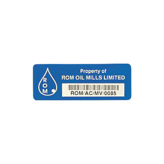 Image of Asset Protect Asset Tags Blue 19mm x 51mm 100 Pack 