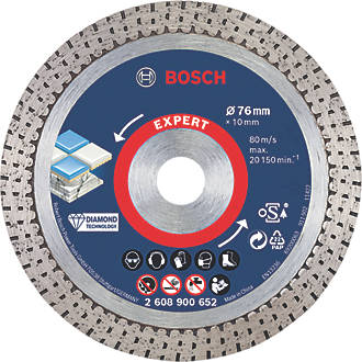 Image of Bosch Expert Masonry Diamond Cutting Disc 76mm x 10mm 