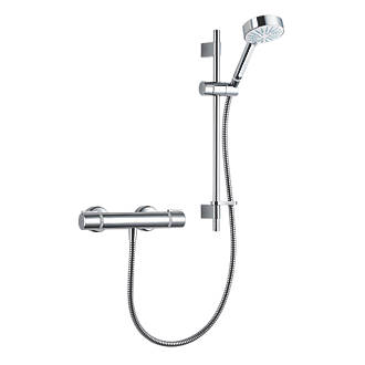 Image of Mira Atom EV Rear-Fed Exposed Chrome Thermostatic Mixer Shower 