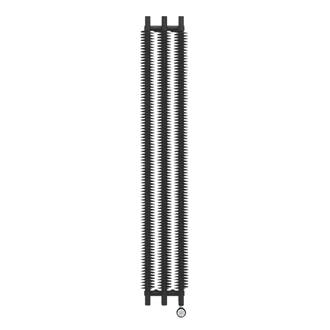 Image of Terma Ribbon VE Wall-Mounted Oil-Filled Radiator Black 600W 290mm x 1800mm 