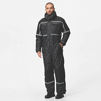 Image of Regatta Waterproof Insulated Coverall All-in-1s Navy Medium 40" Chest 32" L 